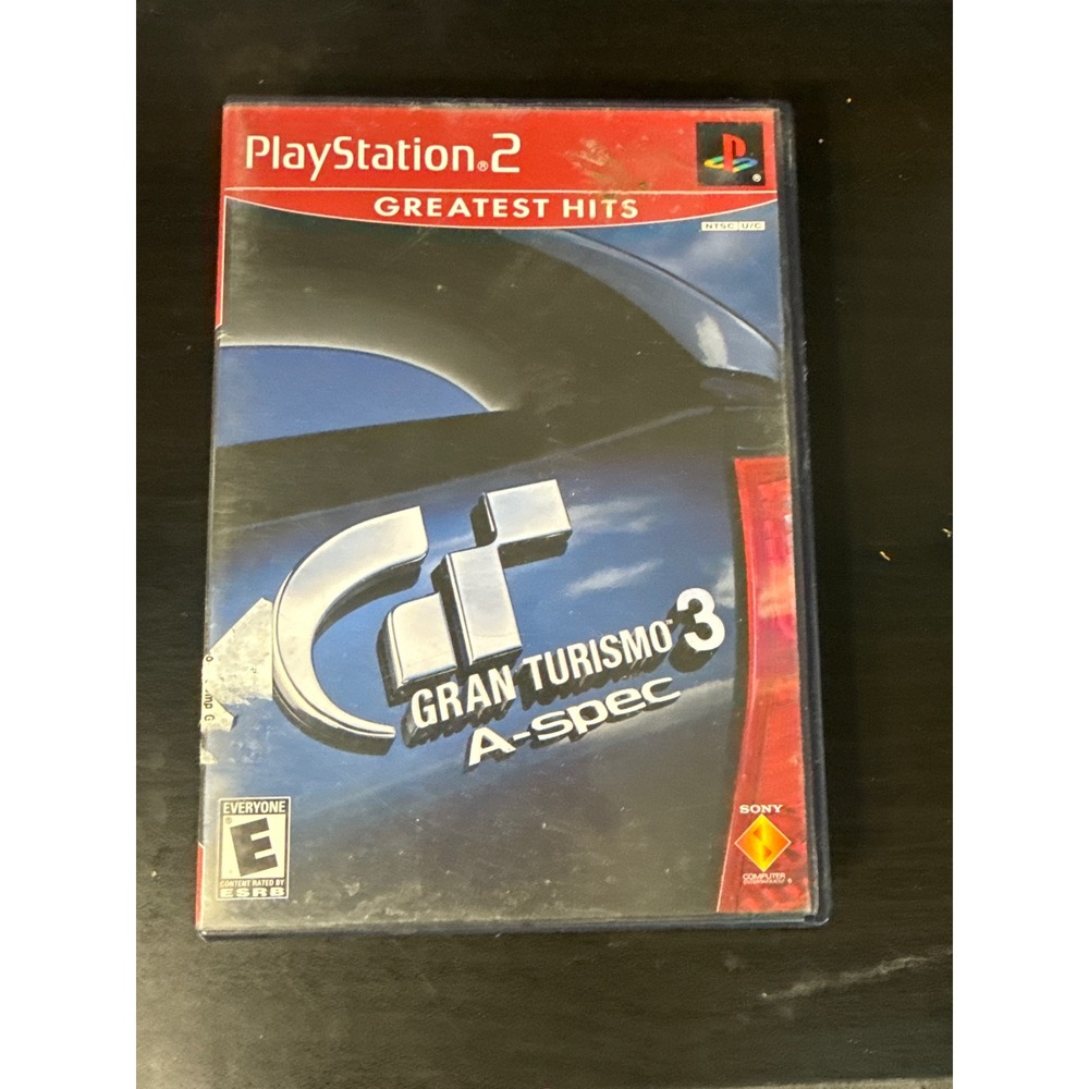 Gran Turismo 3 A-spec PS2 Sony PlayStation 2 Greatest Hits Racing Game E Rated